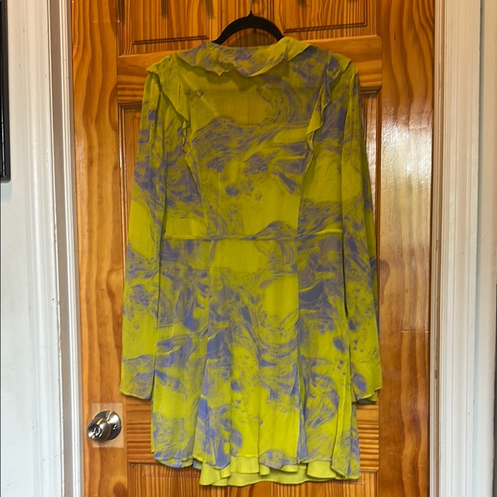 all saints lini inspiral print dress US 10 NWT - Picture 9 of 10